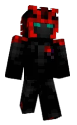 black and cod gray Minecraft skin — Slim model — first worn by spielgott