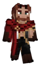falu red and sepia black Minecraft skin — Classic model
