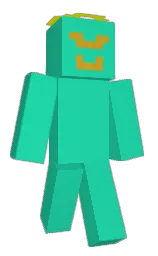 black and yellow Minecraft skin — Classic model