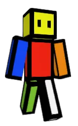 black and lemon Minecraft skin — Classic model