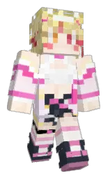 solitaire and white Minecraft skin — Classic model — first worn by Macaron_TW