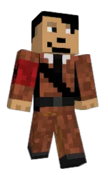 black and whiskey Minecraft skin — Classic model — first worn by TTV_exthor69