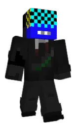 cod gray and black Minecraft skin — Classic model — first worn by b10hzrd