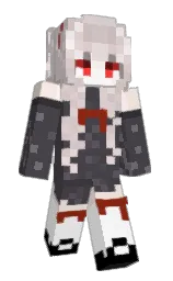 gravel and white Minecraft skin — Slim model