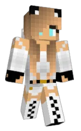 white and tacao Minecraft skin — Classic model
