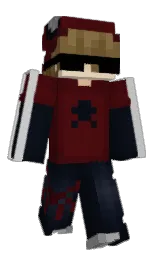 ebony and silver Minecraft skin — Classic model