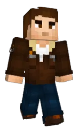 wood bark and black pearl Minecraft skin — Classic model — first worn by ItsYourBoySpeeed