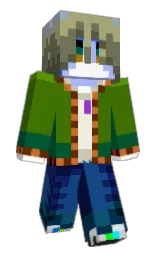 dodger blue and white Minecraft skin — Slim model