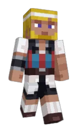 swiss coffee and white lilac Minecraft skin — Slim model