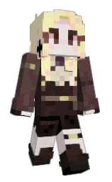 astra and cocoa brown Minecraft skin — Slim model