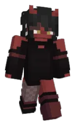 cod gray and sanguine brown Minecraft skin — Slim model — first worn by PotatoesWasSold