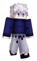 ebony and bunting Minecraft skin — Classic model — first worn by Mortins