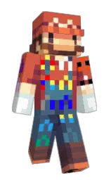 red damask and bismark Minecraft skin — Slim model — first worn by Mario_Mario_Java