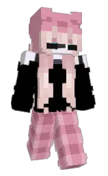 shocking and black Minecraft skin — Slim model