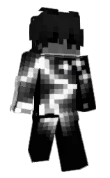 Humango's Minecraft skin wearing the Minecraft Experience cape