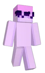 blue chalk and mauve Minecraft skin — Classic model — first worn by _asherr