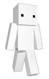 white and alto Minecraft skin — Classic model — first worn by ScribbleGamer