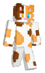 white and texas rose Minecraft skin — Classic model — first worn by Lovelycat2549