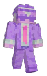 lavender and medium purple Minecraft skin — Classic model