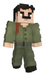 Saddamius's Minecraft skin wearing the Migrator cape