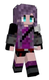 black and blossom Minecraft skin — Slim model — first worn by Vee1nSpace
