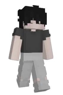 aMale Minecraft avatar full body