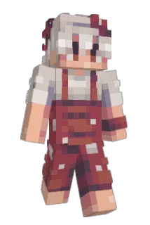 aPsychedelic Minecraft avatar full body