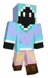 Ambedge's Minecraft skin wearing the Aurora cape