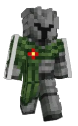 green kelp and boulder Minecraft skin — Classic model — first worn by AdmiraltheHotdog