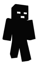 black and white Minecraft skin — Classic model