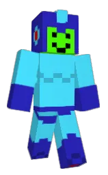 malibu and persian blue Minecraft skin — Classic model — first worn by Teemis