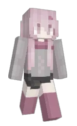 dusty gray and bouquet Minecraft skin — Slim model — first worn by caffeinelover72
