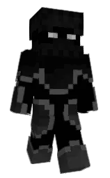 black and tundora Minecraft skin — Classic model — first worn by shadowScath