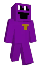 purple and black Minecraft skin — Classic model — first worn by CamaroCam01