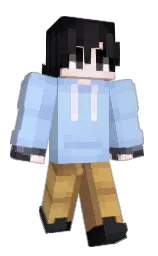 tropical blue and perano Minecraft skin — Slim model