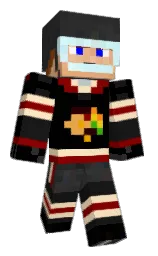 KubeDad's Minecraft skin wearing the Pan cape