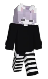 woodsmoke and white Minecraft skin — Slim model — first worn by AlySosoo