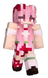 tuft bush and lavender blush Minecraft skin — Slim model — first worn by internetangcls