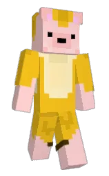 lightning yellow and cosmos Minecraft skin — Slim model — first worn by ItsUrsa