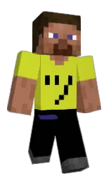 pear and black Minecraft skin — Classic model