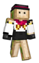 white and cod gray Minecraft skin — Classic model
