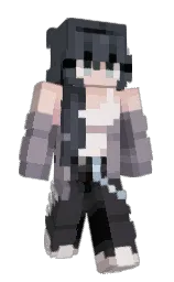 black and trout Minecraft skin — Slim model