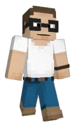 brandy and rose white Minecraft skin — Classic model — first worn by Raphen811