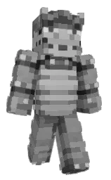 dusty gray and gray Minecraft skin — Classic model — first worn by brance12