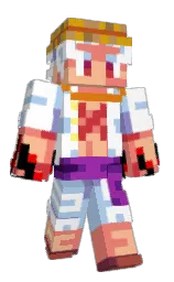 white and spindle Minecraft skin — Classic model — first worn by Paulo20039