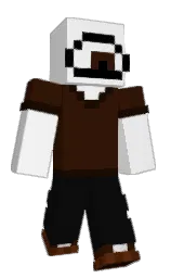 concrete and cod gray Minecraft skin — Classic model — first worn by codeboii