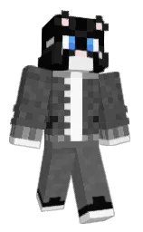 tundora and black Minecraft skin — Classic model — first worn by DicedBooks