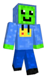dodger blue and science blue Minecraft skin — Classic model