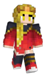 GlitchCorrupted's Minecraft skin wearing the Migrator cape