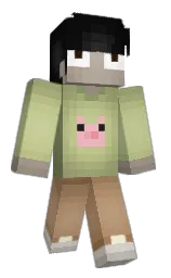BABYLAAAMP's Minecraft skin wearing the Aurora cape